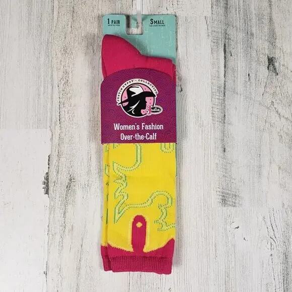 NWT Justin Boots Fashion Cushioned Sole Over The Calf Socks Women's Size Small - Picture 8 of 13